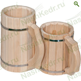 Кружки пивные деревянные из кедра - Посуда из кедра - купить по цене производителя, магазин Наш Кедр