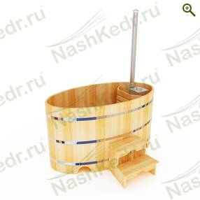 Фурако овальная с внутренней печью - Японские бани Фурако - купить по цене производителя, магазин Наш Кедр