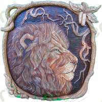 Картина со львом для респектабельного интерьера