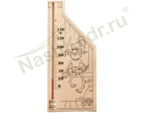 Подробнее о товаре Термометр для сауны, основа - дерево 110х265 мм (ТС №5)...