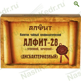 Фитосбор «Алфит-28» Дисбактериозный - Чай из трав - купить по цене производителя, магазин Наш Кедр