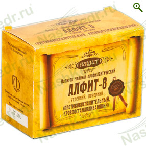 Фитосбор Алфит-8 Противовоспалительный, кровоостанавливающий - Чай из трав - купить по цене производителя, магазин Наш Кедр