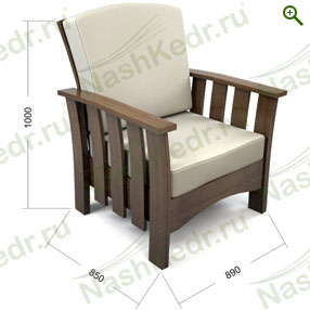 Кресло из кедра для SPA кабинета - Мебель для SPA - купить по цене производителя, магазин Наш Кедр