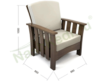 Кресло из кедра для SPA кабинета