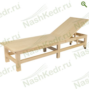 Лежак из кедра - Мебель из кедра - купить по цене производителя, магазин Наш Кедр