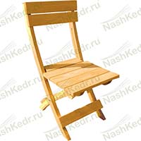 Складной стул из лиственницы – отличная мебель для дачи