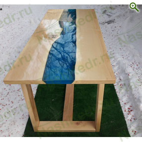 Столы "Loft река" - Мебель из кедра - купить по цене производителя, магазин Наш Кедр