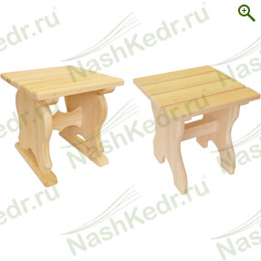 Табуреты банные - Мебель из кедра - купить по цене производителя, магазин Наш Кедр